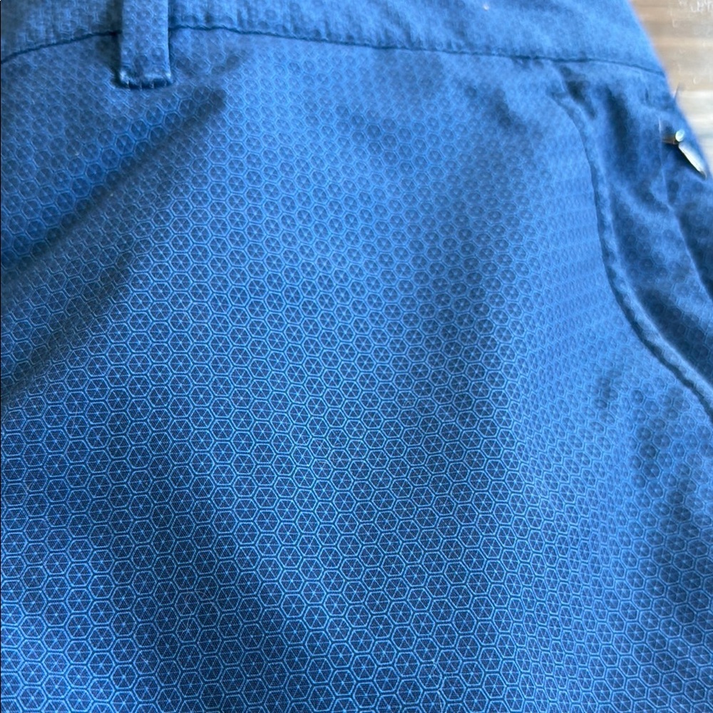 UNTUCKit Blue Patterned Flat Front Shorts - Picture 5 of 5